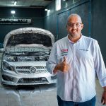 A primeira oficina de David Carreto era um one-man-show para duas dúzias de veículos de clientes de várias marcas (foto: Mewa)